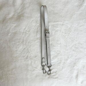 REBECCA MINKOFF Replacement Strap  light grey Adjustable Silver Tone Hardware